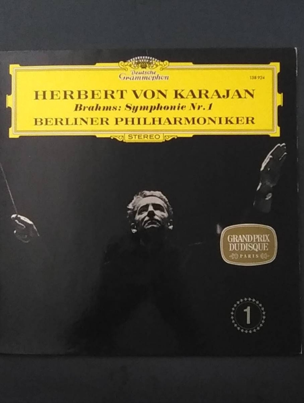 Brahms - Symphony no 1 - Von Karajan / Deutsche Grammophon Vinyl Record